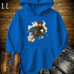 African Tribal Mask Assassin Hooded Sweatshirt Royal | African Warrior Hoodie