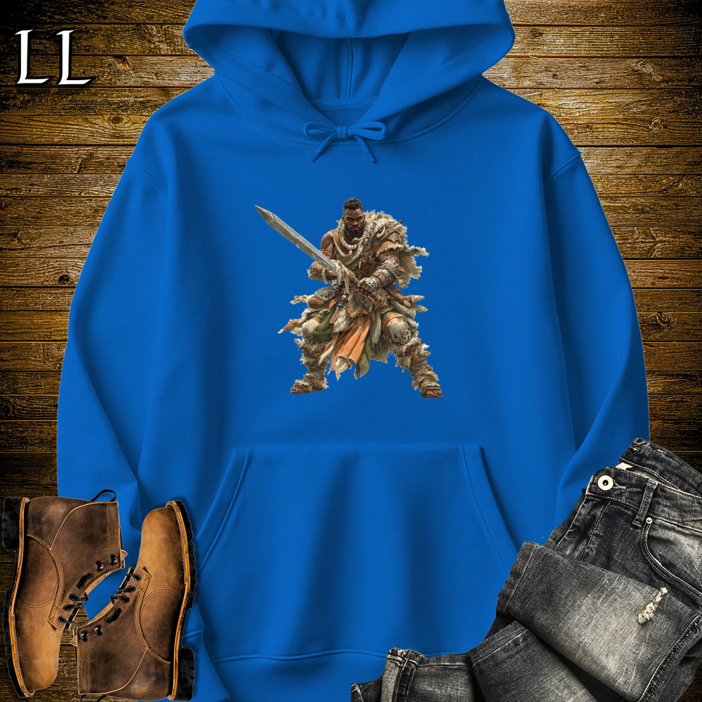 African Swordmaster Hooded Sweatshirt - Royal