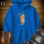 African Sun Spear King Hooded Sweatshirt - Royal