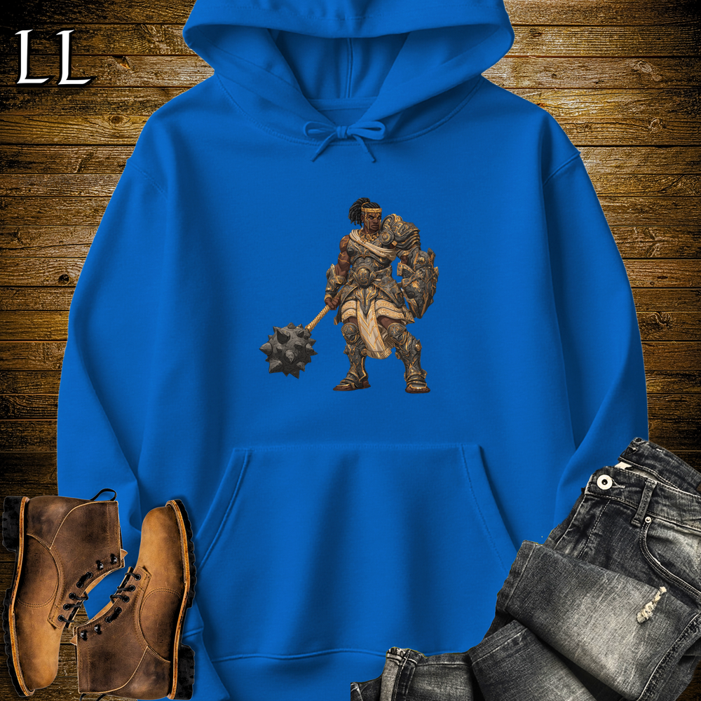 African Stone Barbarian Hooded Sweatshirt - Royal