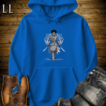 African Wind Walker Assassin Hooded Sweatshirt Royal | African Warrior Hoodie