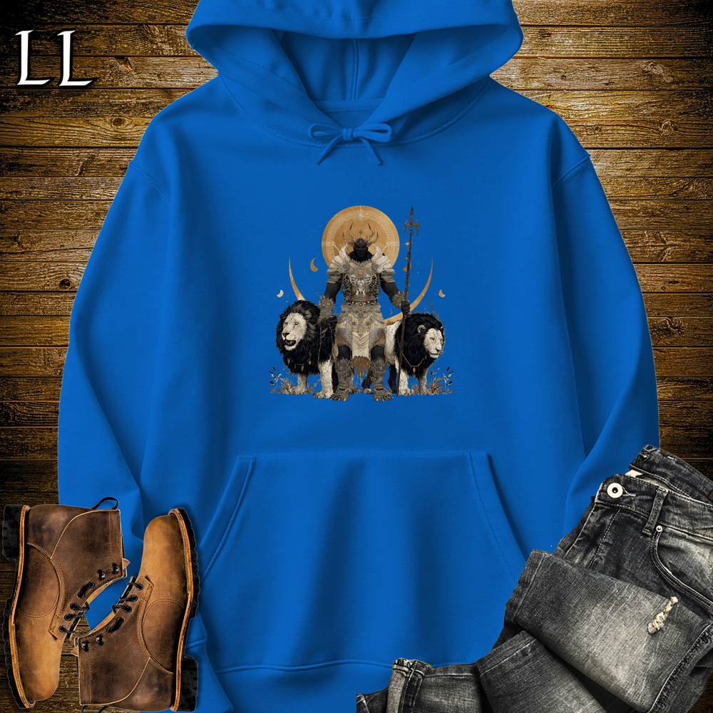 African White Lion King Hooded Sweatshirt - Royal