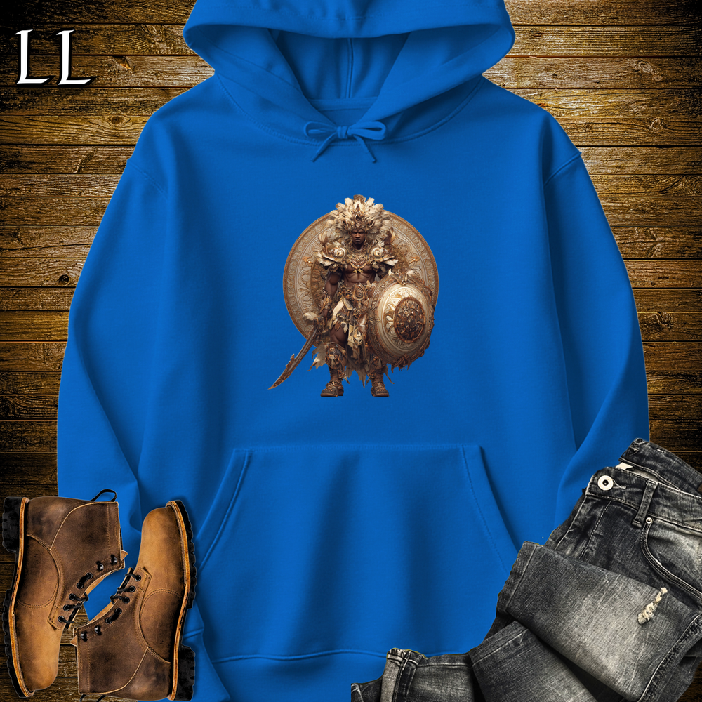 African Warrior King Hooded Sweatshirt Royal | King Warrior