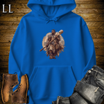 African Warrior Bone Club Hooded Sweatshirt Royal | Bone Fighter