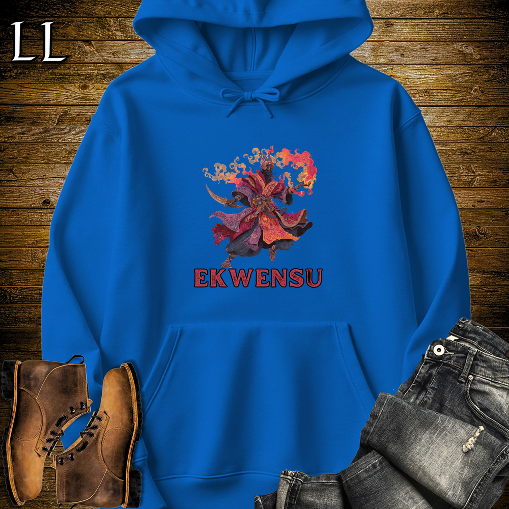 Ekwensu African God Hooded Sweatshirt - Royal