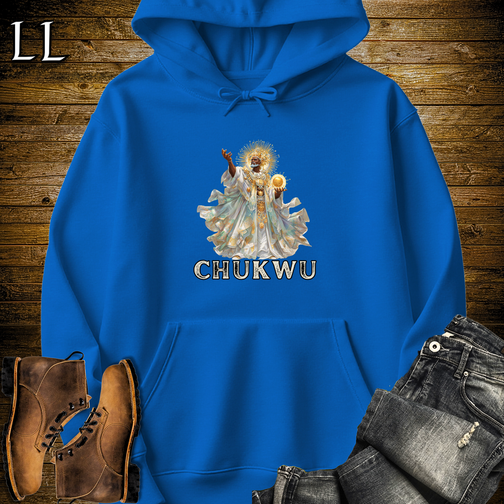 Chukwu African God Hooded Sweatshirt - Royal