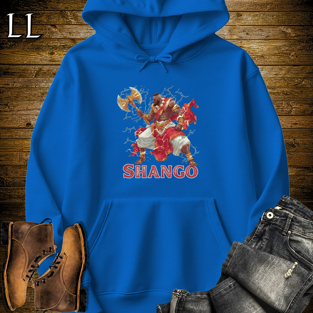 Shango African God Hooded Sweatshirt - Royal