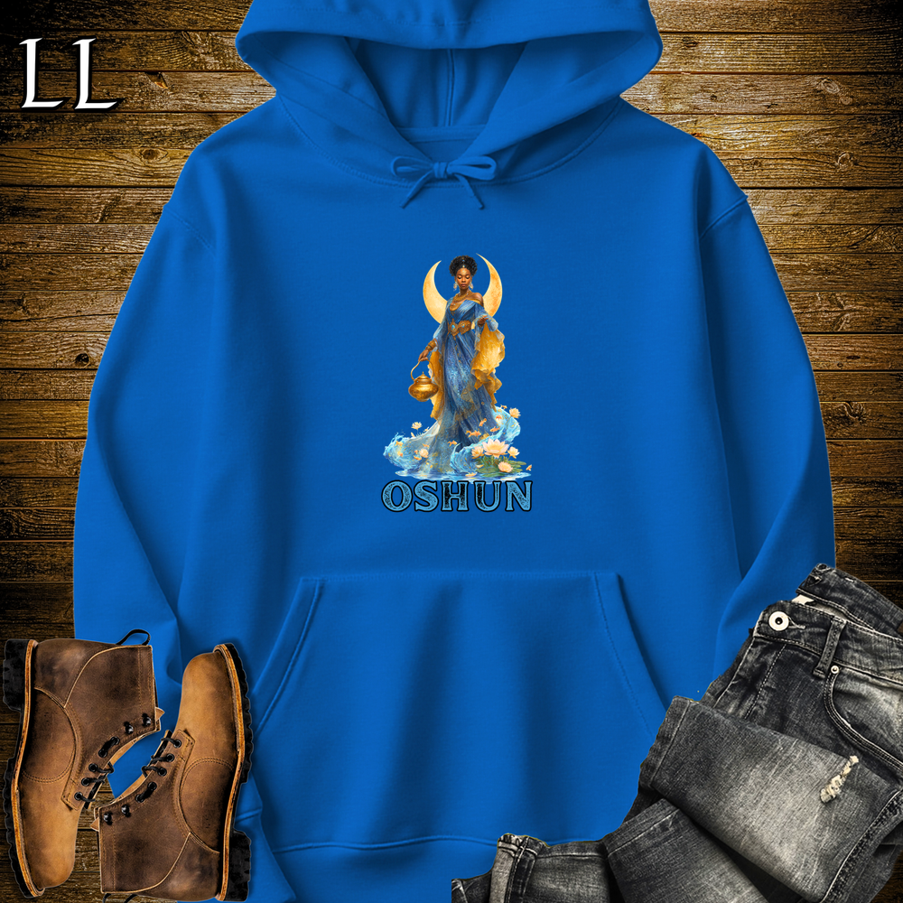 Oshun African Goddess Hooded Sweatshirt - Royal