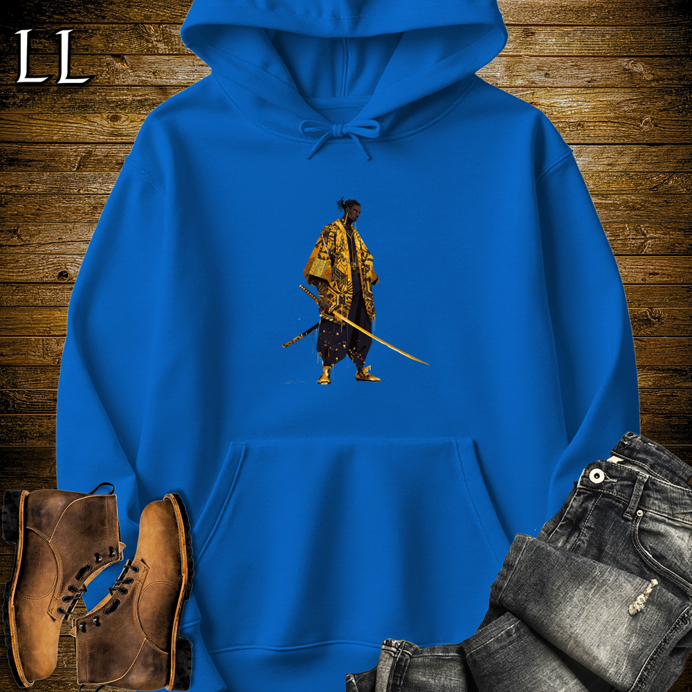 African Gold Street Samurai Royal | African Warrior Hoodie