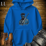 African Blue Street Samurai Royal | African Warrior Hoodie