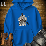 African White Street Samurai Hooded Sweatshirt Royal | Street Samurai