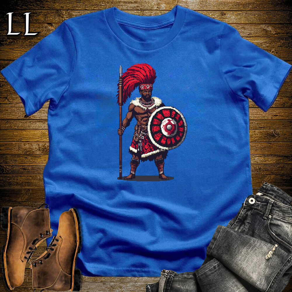 African 16 Bit Swazi Royal Guard Royal Blue | Swazi Warrior Tee