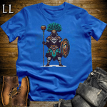 African 16 Bit Iwasi Club King Royal Blue | African King Tee