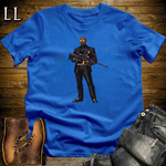 African 16 Bit Hitman Sniper Royal Blue | African Warrior Tee