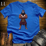 African 16 Bit Dogon Mask Guard Royal Blue | African Warrior Tee