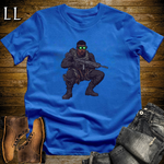 African 16 Bit Black Ops Soldier Royal Blue | 16 Bit African Tee