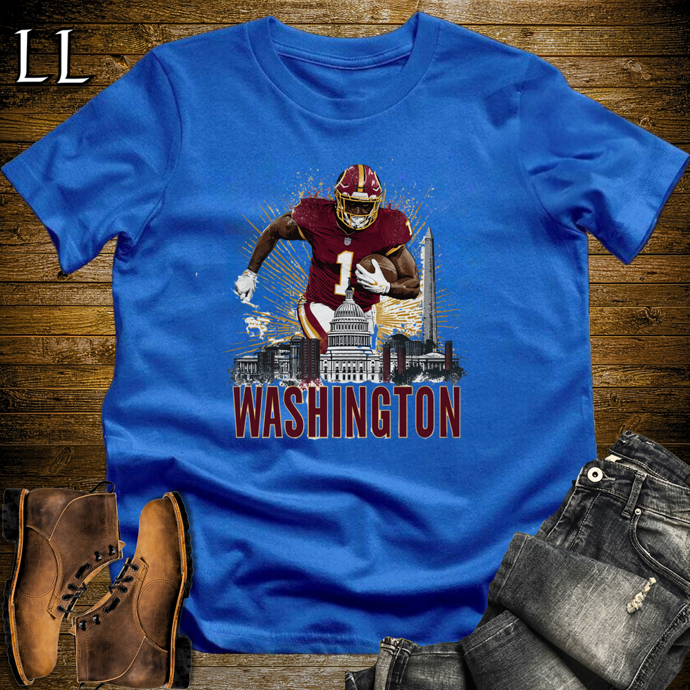 Washington Football Number 1 T Shirt - Royal