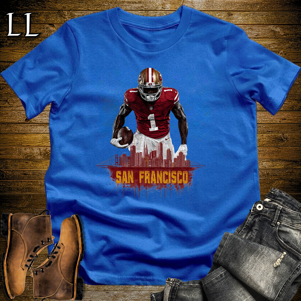 49ers Football Shirt Royal Blue | San Francisco Fan Tee