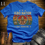 African Igbo Nation Softstyle T Shirt Royal Blue | Igbo Heritage Tee
