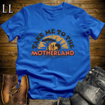 African Take Me To The Motherland T Shirt Royal Blue | Africa Tee