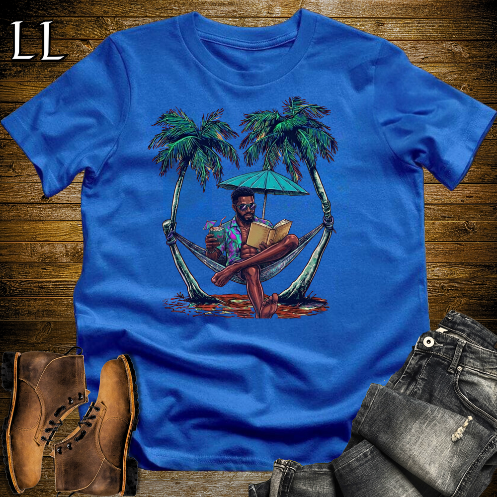 African Vacation Mode T Shirt Royal Blue | Funny African Tee
