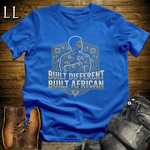 Built Different Built African T Shirt Royal Blue | African Gift