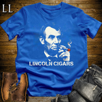 Lincoln Cigars Softstyle Tee Royal Blue | Patriotic Cigar Tee