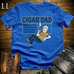 Cigar Dad Softstyle Tee Royal Blue | Cigar Lover Dad Tee