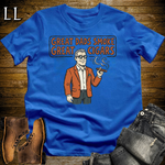 Great Dads Smoke Great Cigars Orange Softstyle Tee Royal Blue | Great Cigars Dad Tee
