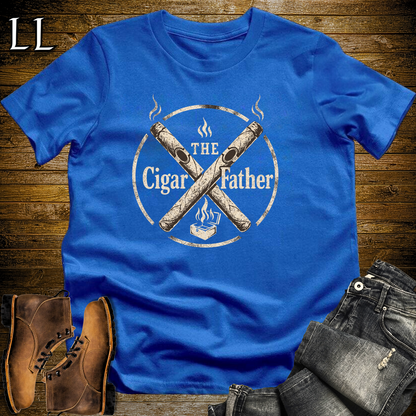 The Cigarfather Softstyle Tee Royal Blue | Cigar Boss Tee