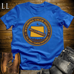Wyoming Cigar Society Softstyle T Shirt Royal Blue | Cigar Lover Gift Tee