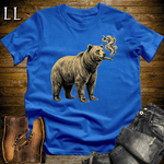 Vintage Cigar Grizzly Softstyle T Shirt Royal Blue | Funny Cigar Shirt