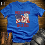 Cigar Smoke Signals Since 1776 Softstyle T Shirt Royal | Patriotic 1776 Cigar Tee