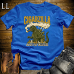 Cigarzilla Softstyle T Shirt Royal | Funny Cigar Monster Tee