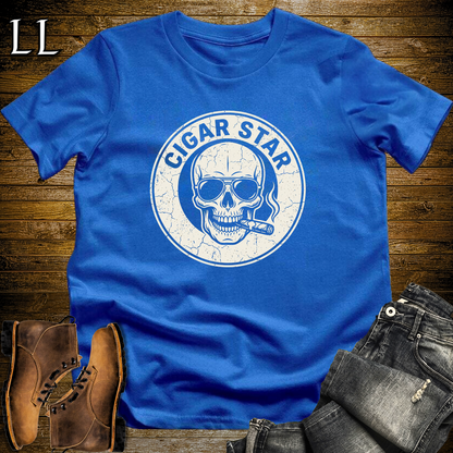 Cigar Star Softstyle T Shirt Royal | Cigar Lover Graphic Tee