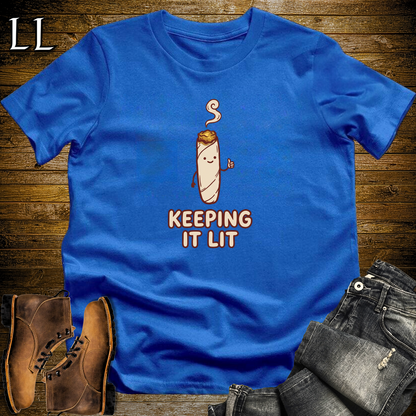 Cigar Keeping It Lit Softstyle T Shirt Royal | Cigar Lover Tee