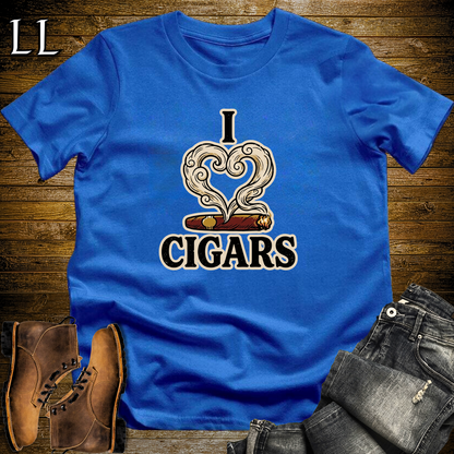 I Heart Cigars Softstyle T Shirt Royal | Cigar Lover Tee