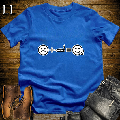Me And Cigar Equals Happy Softstyle T Shirt Royal | Funny Cigar Tee