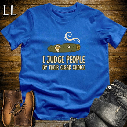 Judge By Your Cigar Softstyle T Shirt Royal | Cigar Lover Tee