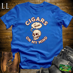 Cigars On My Mind Softstyle T Shirt Royal | Cigar Lover Tee