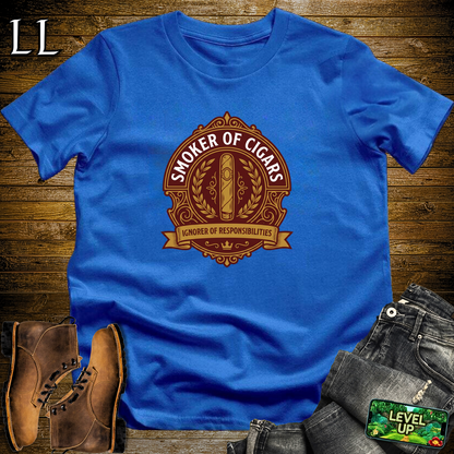 Smoker Of Cigars Softstyle T Shirt Royal | Cigar Lover Tee