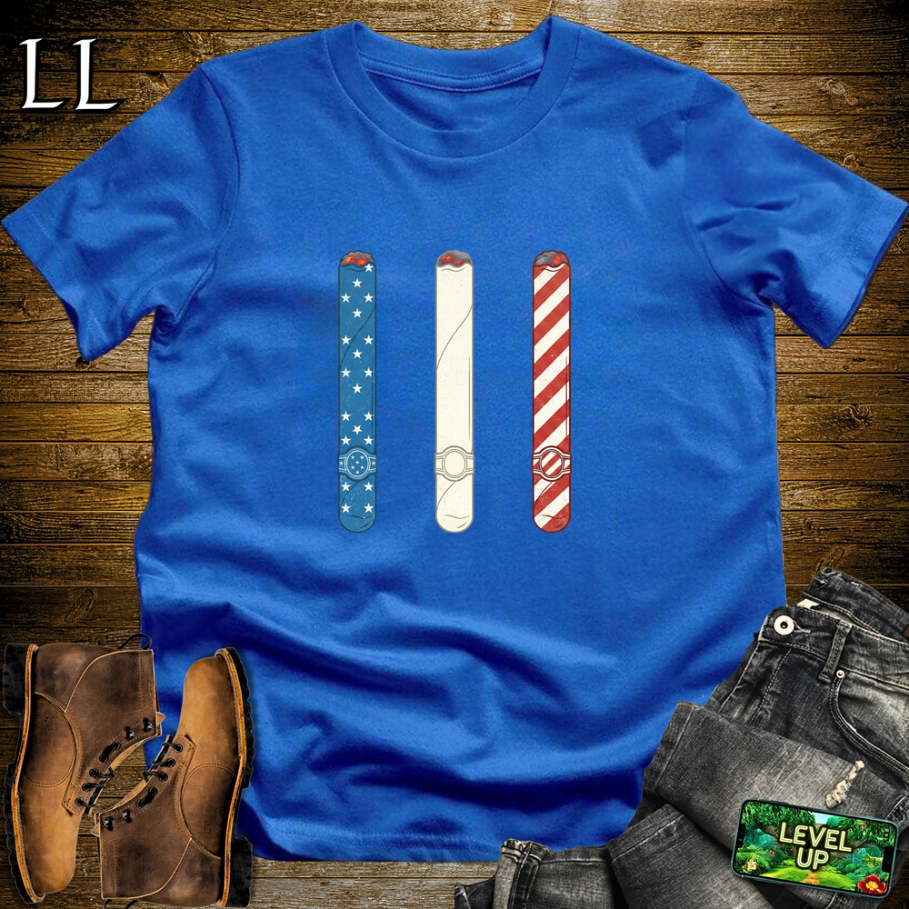 Red White And Blue Cigars Softstyle T Shirt Royal | Patriotic Cigar Tee