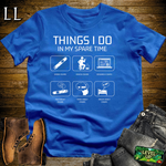 Things I Do In My Spare Time Cigars Softstyle T Shirt Royal | Funny Cigar Tee