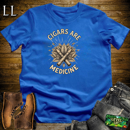 Cigars Are Healing Softstyle T Shirt Royal | Cigar Lover Tee