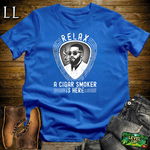 Relax A Cigar Smokers Here Softstyle T Shirt Royal | Cigar Lover Tee