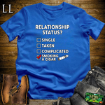 Relationship Status Cigars Softstyle T Shirt Royal | Funny Cigar Tee