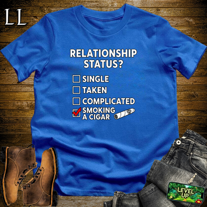 Relationship Status Cigars Softstyle T Shirt Royal | Funny Cigar Tee