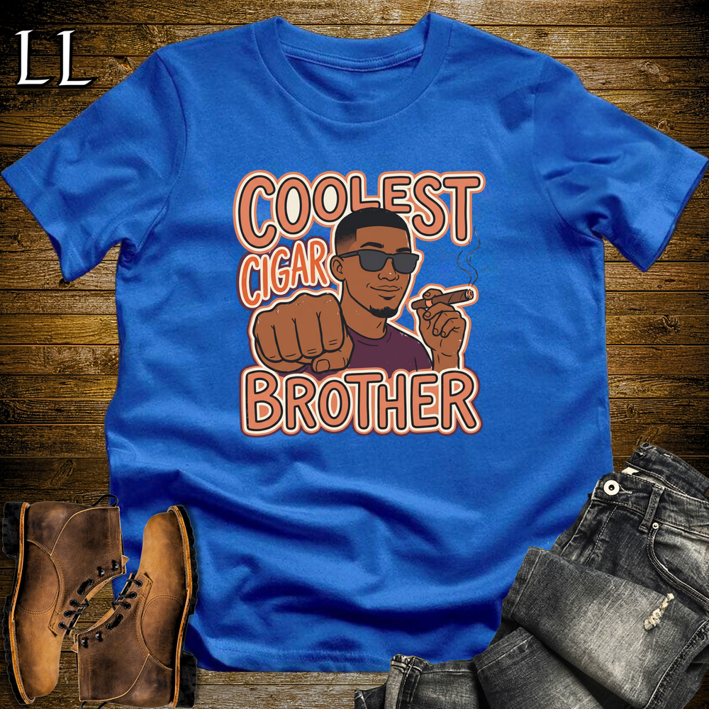 Coolest Cigar Brother Softstyle T Shirt Royal | Cigar Brother Tee