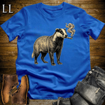 Vintage Cigar Badger Softstyle T Shirt Royal | Cigar Badger Tee