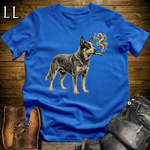 Vintage Cigar Australian Cattle Dog Softstyle T Shirt Royal | Cigar Australian Cattle Dog Tee